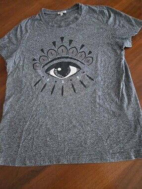 Kenzo Charcoal Grey Evil Eye T Shirt